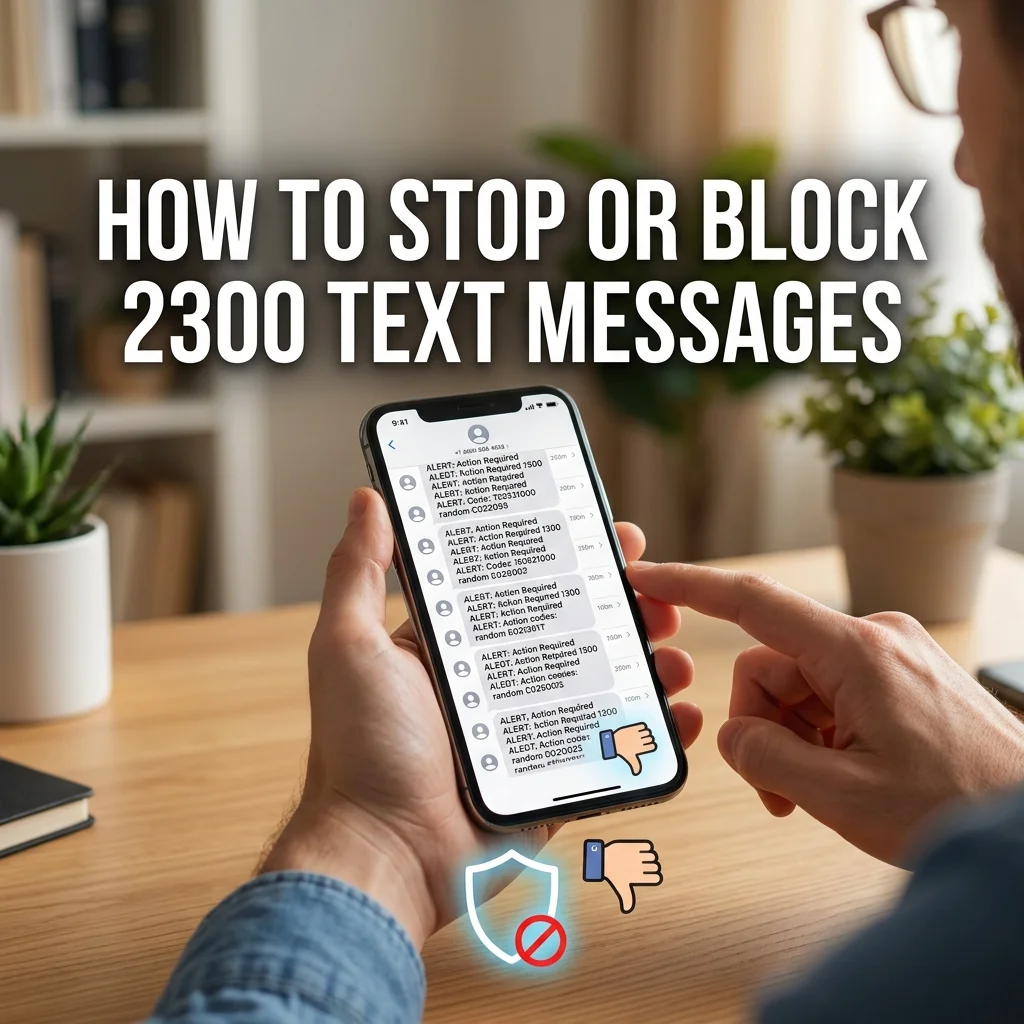 How to stop or block 2300 text messages, with SMS blocking steps and mobile short code management tips