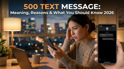 500 text message meaning, common reasons for receiving it, SMS short code details, and what you should know
