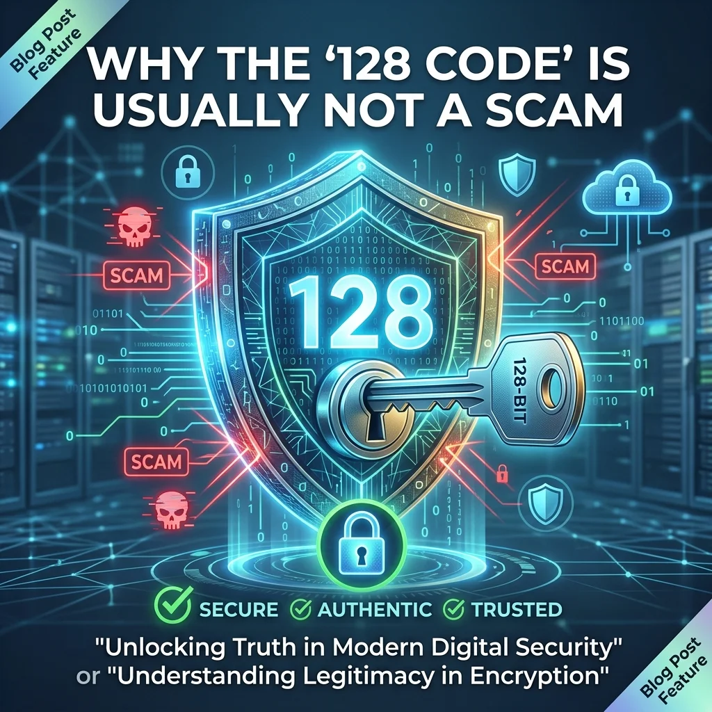 Why the 128 code is usually not a scam, with short code SMS, mobile security, and text message information