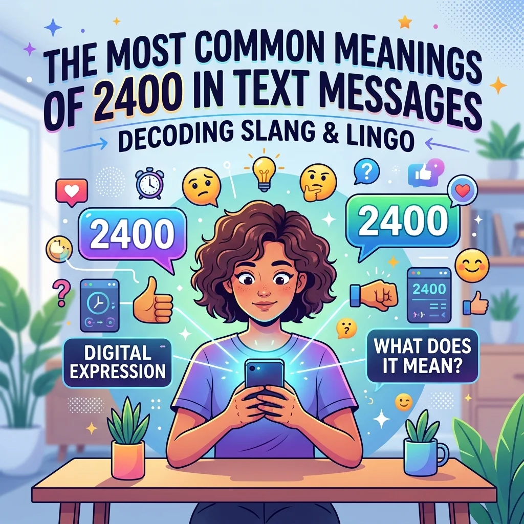 The most common meanings of 2400 in text messages, including SMS short code uses and mobile messaging examples