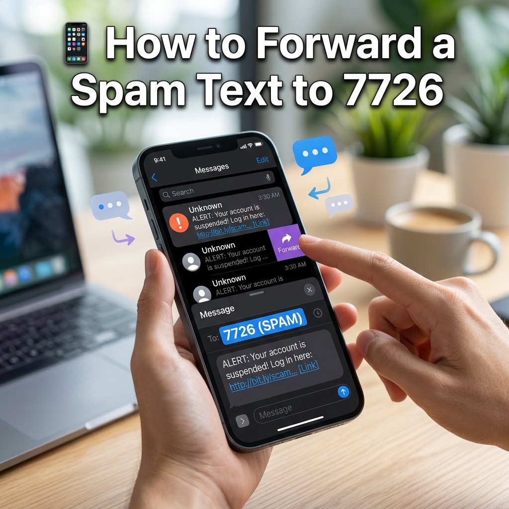How to forward a spam text to 7726, with simple SMS reporting steps for unwanted and suspicious messages