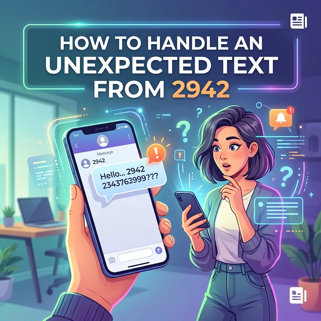 How to handle an unexpected text from 2942 with safe SMS tips, short code guidance, and message verification steps