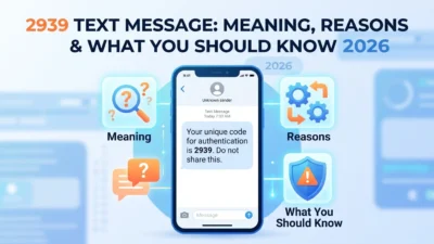 2939 text message meaning, common reasons for receiving it, SMS short code details, and what to know in 2026