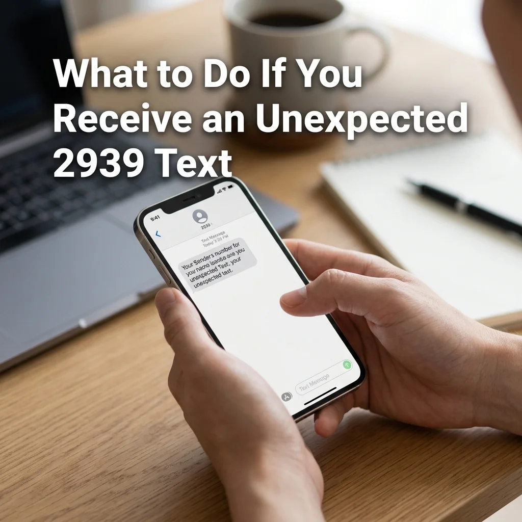 What to do if you receive an unexpected 2939 text, with safe SMS handling tips and short code guidance