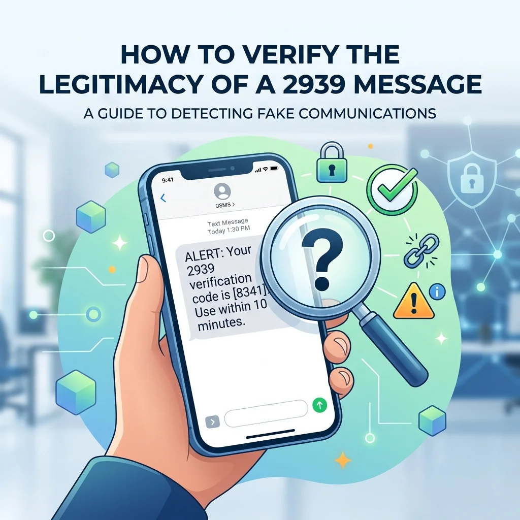 How to verify a 2939 message, with SMS safety checks, short code verification, and tips for avoiding suspicious texts