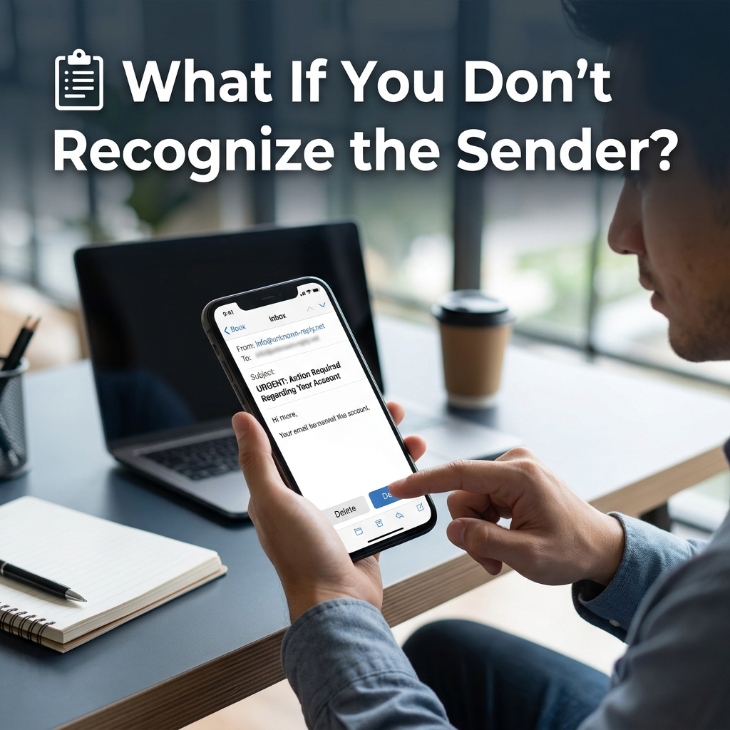 What to do if you don't recognize the sender of a 24490 text message, including SMS safety, scam prevention, and sender verification
