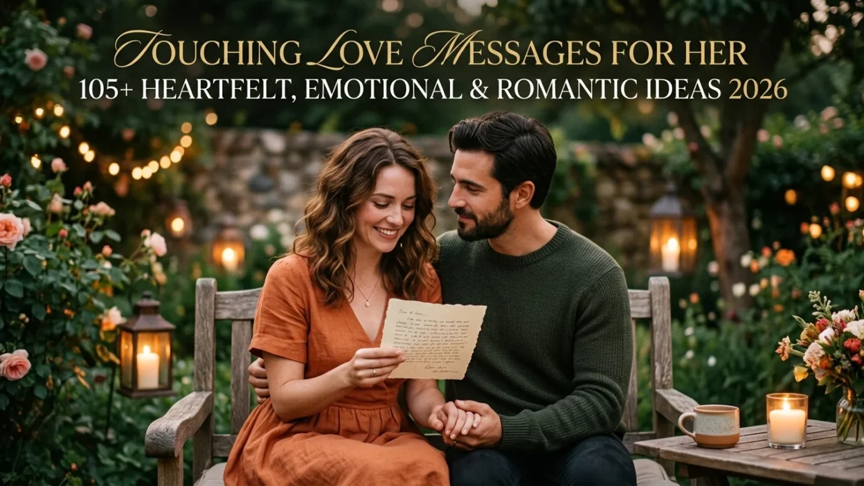 105+ touching love messages for her in 2026 with heartfelt, emotional, romantic, sweet, and meaningful ideas