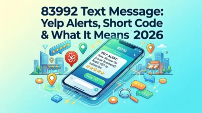 83992 text message meaning, Yelp alerts, restaurant reservations, booking confirmations, and short code information for 2026