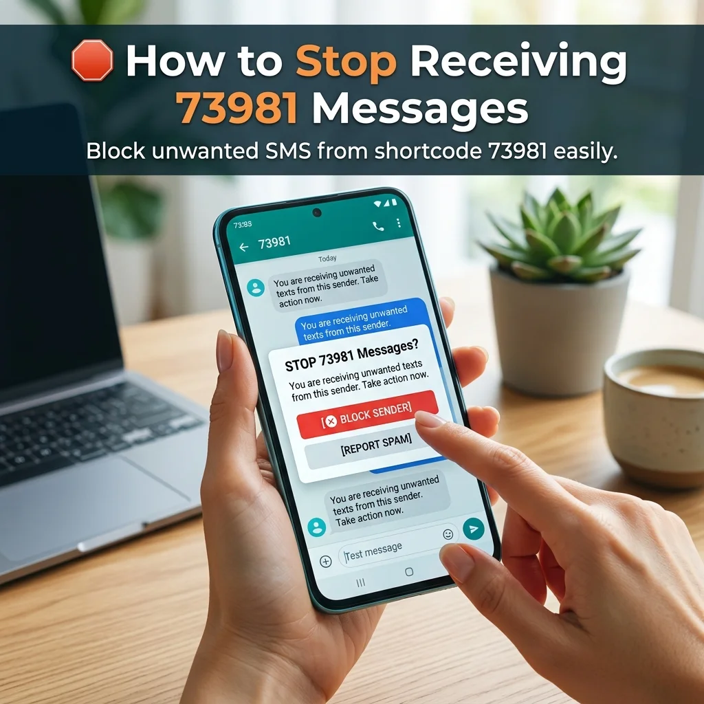 How to stop receiving 73981 messages, including SMS opt-out steps, unwanted texts, blocking, and spam protection tips