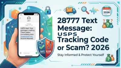 28777 text message meaning, USPS tracking short code, package updates, delivery alerts, scam warning signs, and what to know in 2026