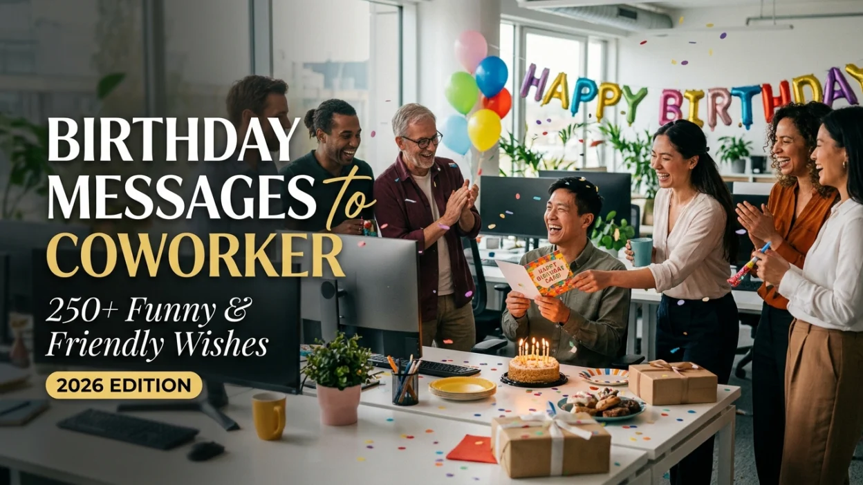 Birthday messages to coworker with 250+ funny and friendly wishes for 2026