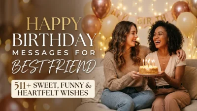 Happy birthday messages for best friend with 511+ sweet, funny and heartfelt wishes