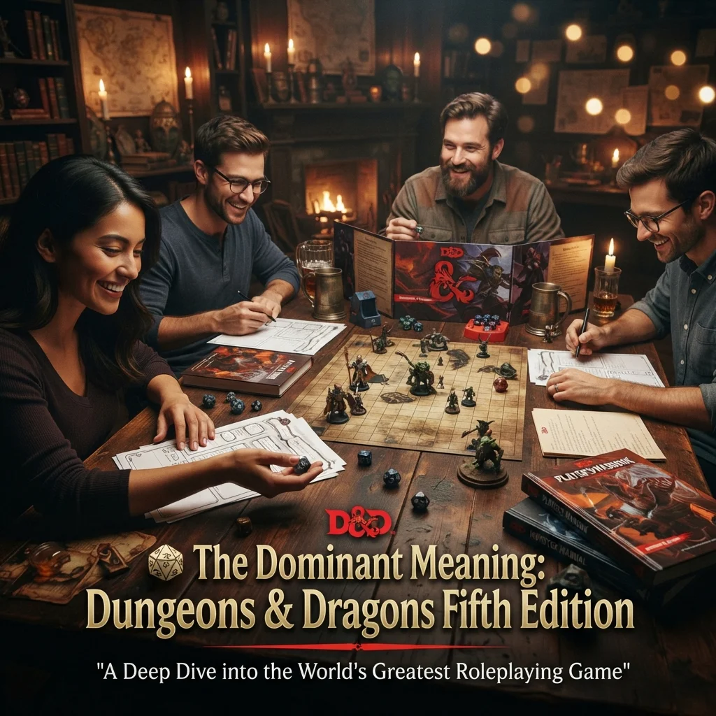 Dungeons & Dragons Fifth Edition, commonly called D&D 5E, and its tabletop role-playing context