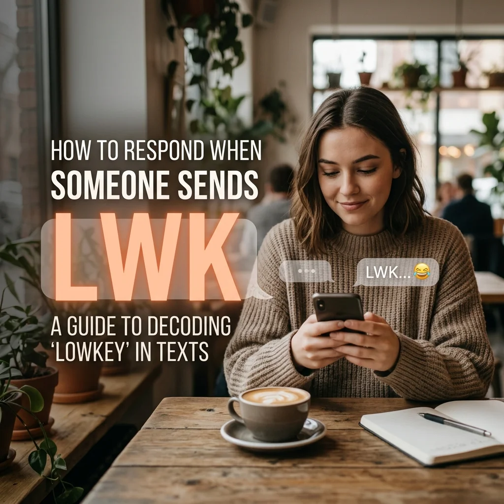 How to respond when someone sends LWK in texting and social media