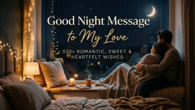 Good night messages to my love with 570+ romantic, sweet and heartfelt wishes