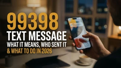 99398 text message meaning, who sent it, and what you should do in 2026